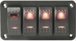 Panel Redtech s LED přepínači Panel Redtech s LED přepínači